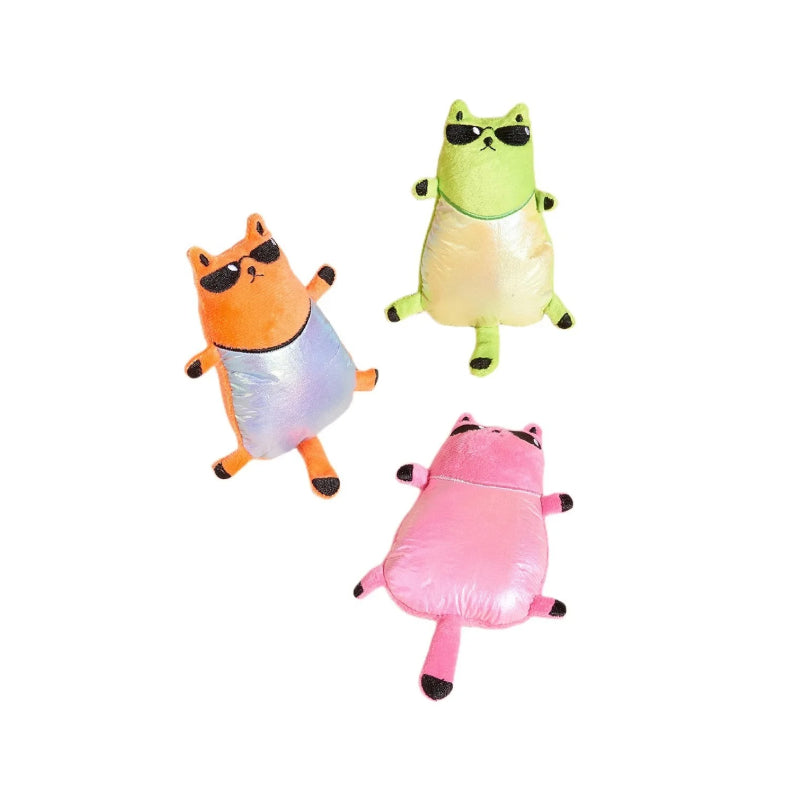 plush sunglasses cat toy, view 9 - MRSLM