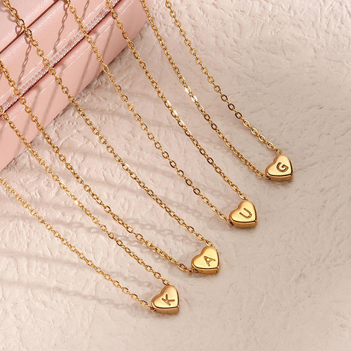 gold plated love letter necklace - MRSLM