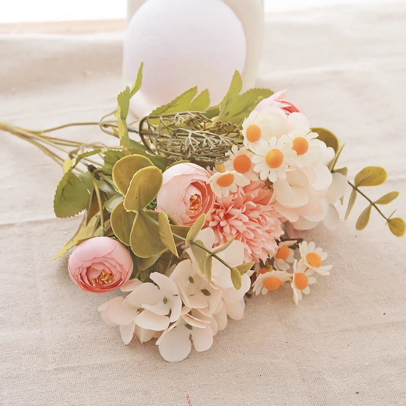 artificial silk rose bouquet, view 6 - MRSLM