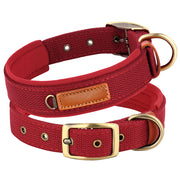 padded nylon dog collar, view 3 - MRSLM
