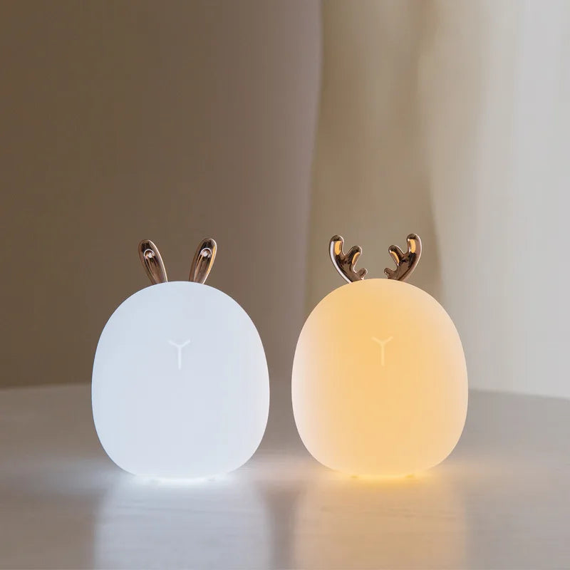 rabbit deer led night light, view 4 - MRSLM