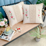 handmade woven cushion cover, view 3 - MRSLM