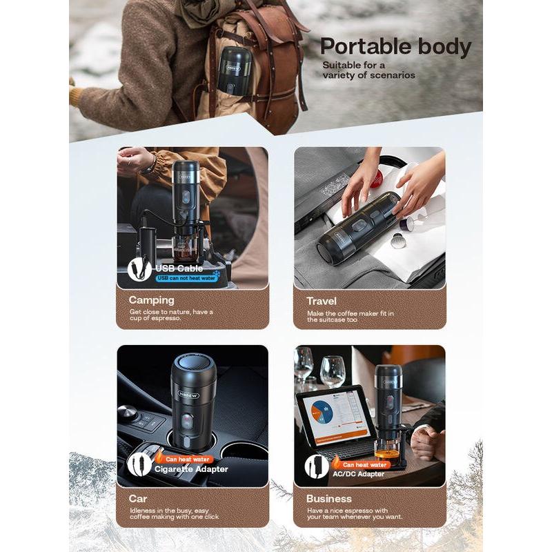 Portable espresso coffee maker, view 4 - MRSLM