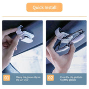 Car visor sunglasses and card holder, view 15 - MRSLM