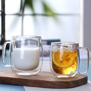 double wall borosilicate glass mug, view 8 - MRSLM