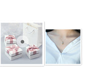 silver necklace with gift box, view 6 - MRSLM