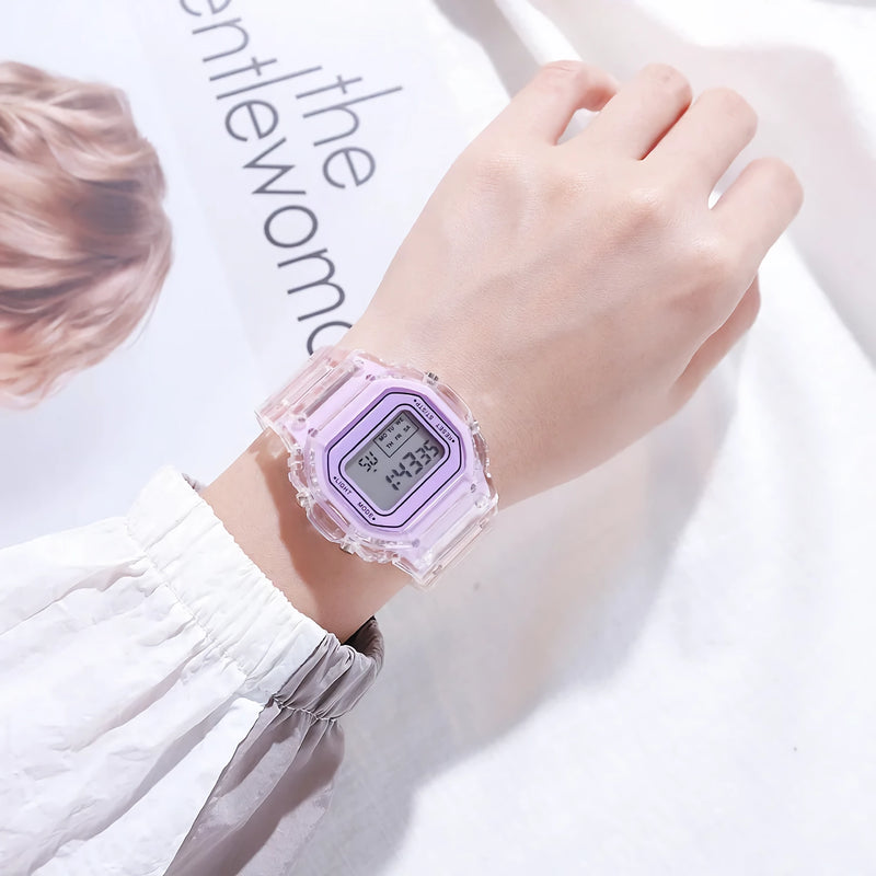Women's LED digital square watch, view 12 - MRSLM