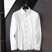 thin slim fit business casual shirt, view 2 - MRSLM