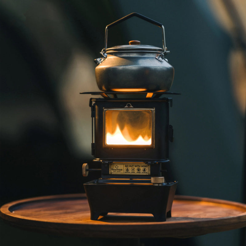 retro oil lamp stove, view 5 - MRSLM