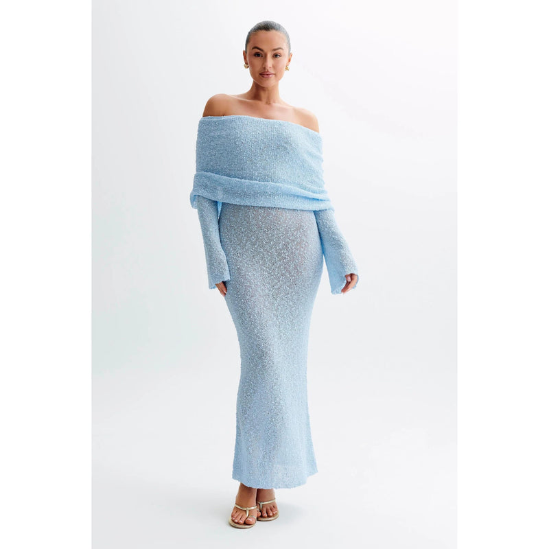 strapless hollow out maxi dress, view 10 - MRSLM