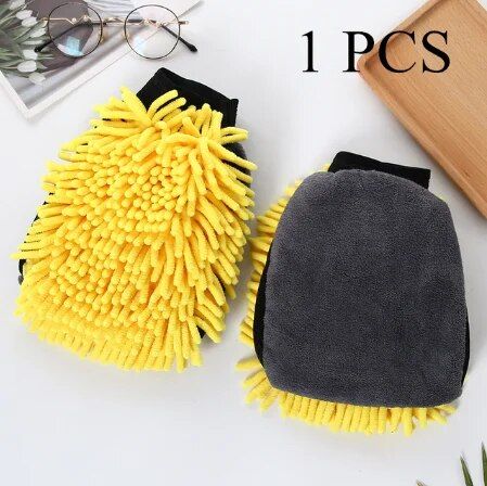microfiber car wash glove, view 3 - MRSLM