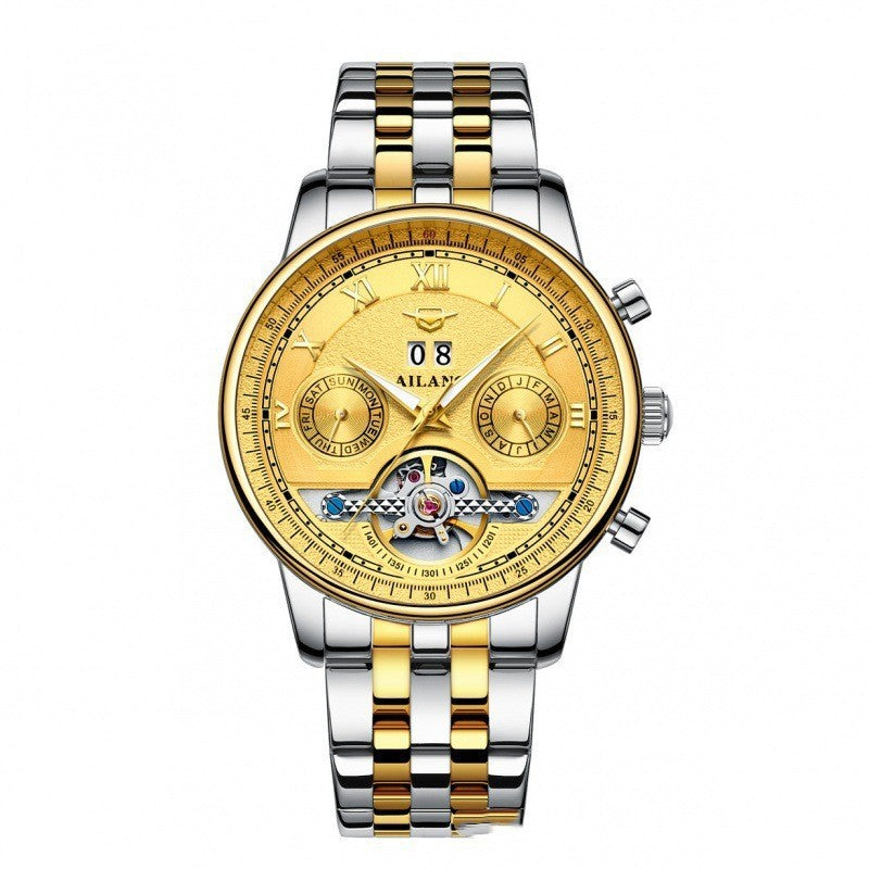 men's sun moon stars automatic watch, view 8 - MRSLM