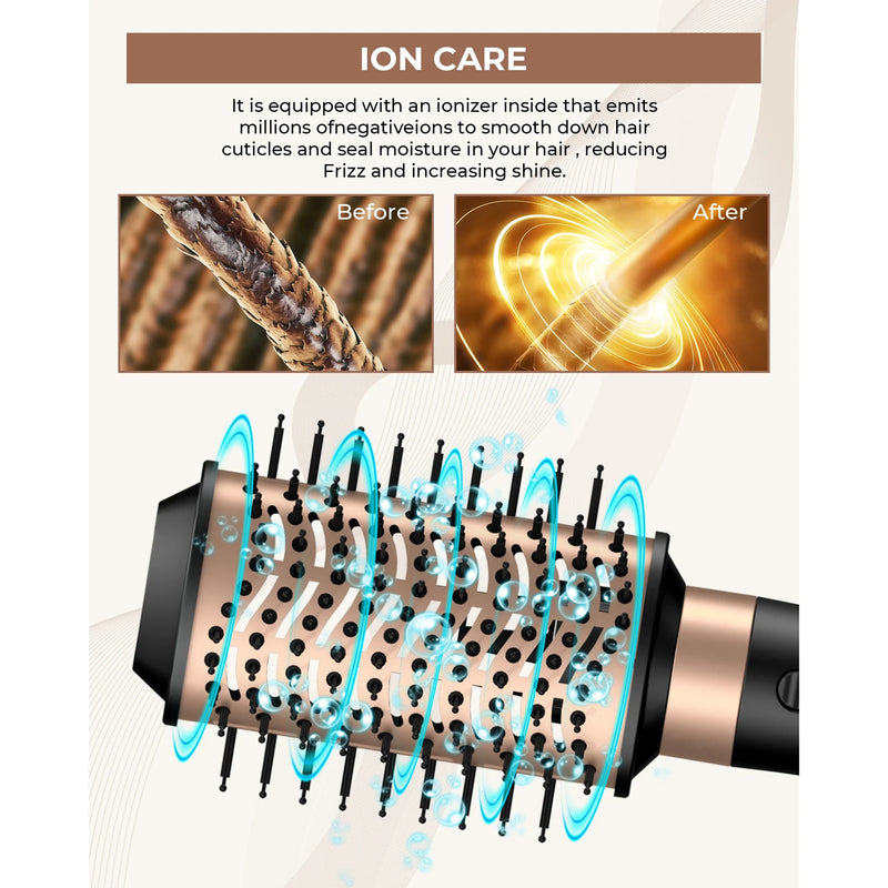 4-in-1 blow dryer brush, view 3 - MRSLM