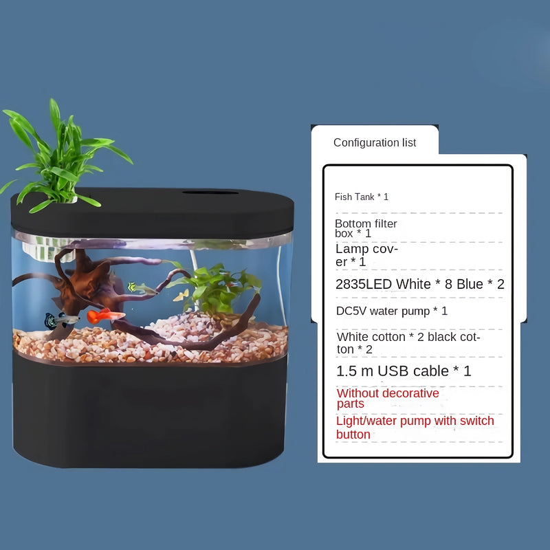 mini self-circulation goldfish tank, view 5 - MRSLM
