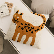 cute spot cat microfiber knitted cushion cover, view 2 - MRSLM