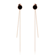 women's sterling silver tassel earrings, view 6 - MRSLM