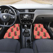 pastel pineapple pink car floor mats, view 3 - MRSLM
