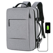 expandable travel backpack with usb port, view 4 - MRSLM