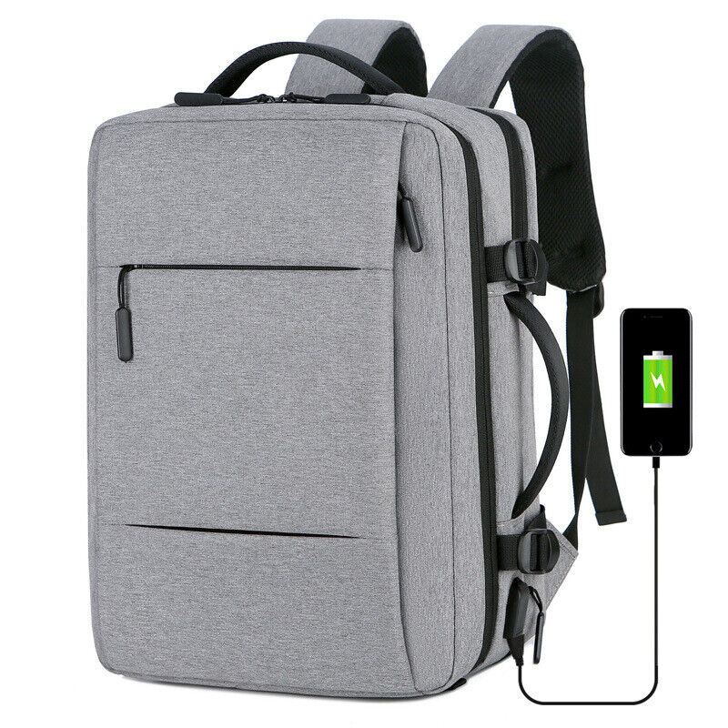 expandable travel backpack with usb port, view 4 - MRSLM