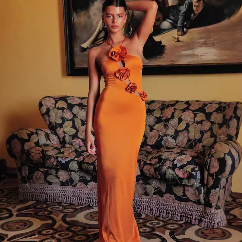 Halter flower dress - MRSLM