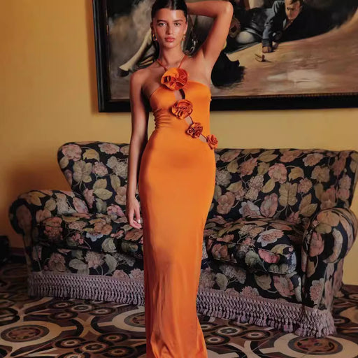 Halter flower dress - MRSLM