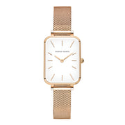 rectangle ultrathin mesh ladies watch, view 3 - MRSLM