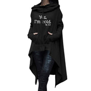 halloween printed mid-length hoodie, view 12 - MRSLM