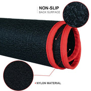 Universal car floor mats with red trim, view 6 - MRSLM