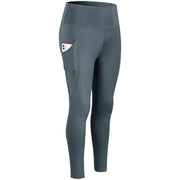 high-waist yoga leggings with pockets, view 3 - MRSLM