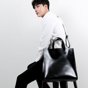 men's PU leather crossbody handbag, view 2 - MRSLM