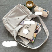canvas cross-body messenger bag, view 5 - MRSLM