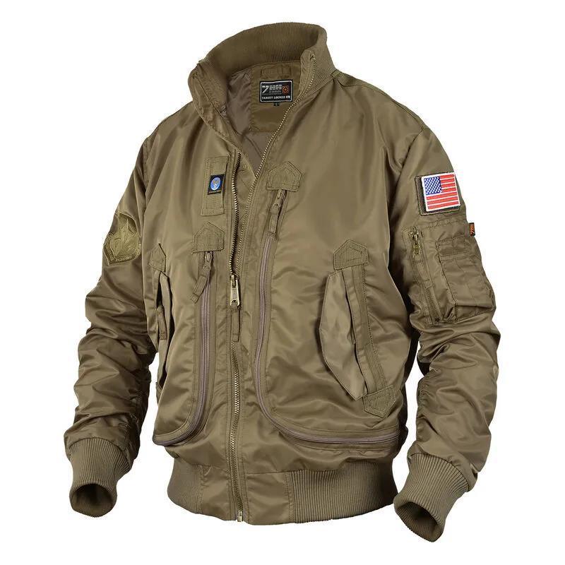 men's baseball pilot jacket, view 2 - MRSLM