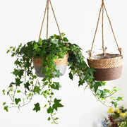 Jute rope hanging planter basket, view 10 - MRSLM