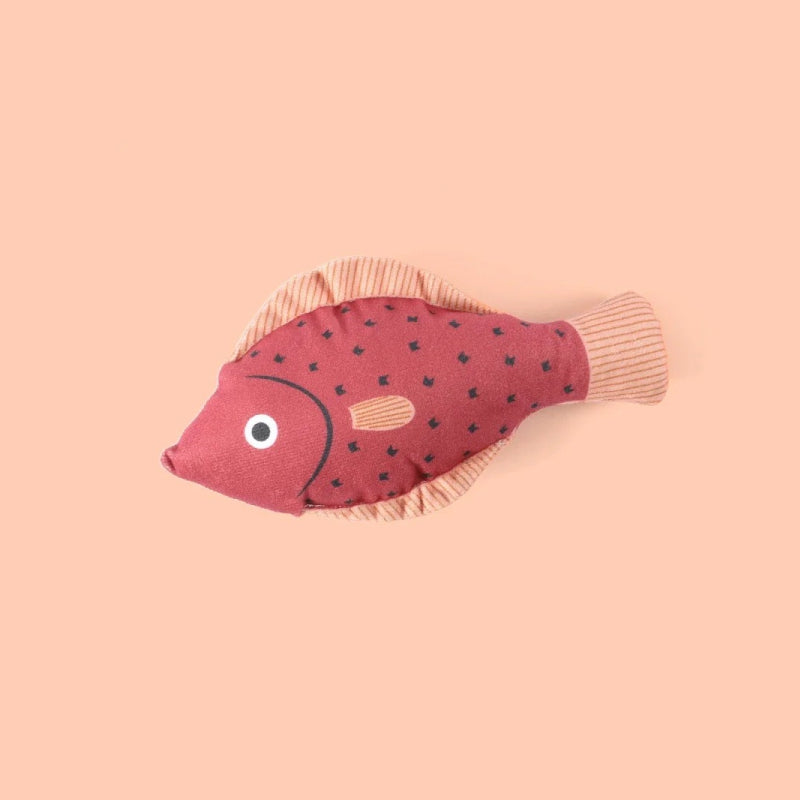 Plush catnip fish toy for cats, view 9 - MRSLM