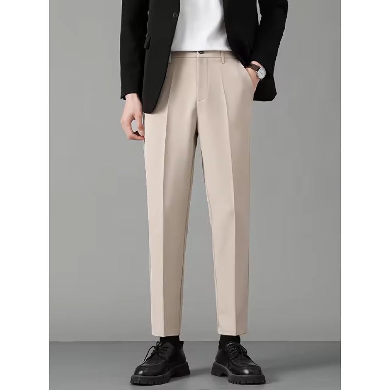 men's casual slim suit pants, view 3 - MRSLM