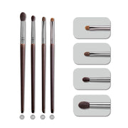 premium 4-piece eyeshadow brush set, view 5 - MRSLM
