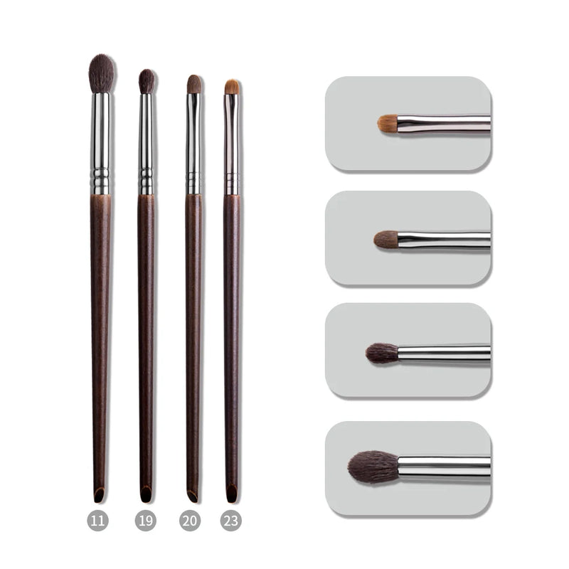 premium 4-piece eyeshadow brush set, view 5 - MRSLM