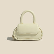 genuine leather macaron handbag, view 3 - MRSLM
