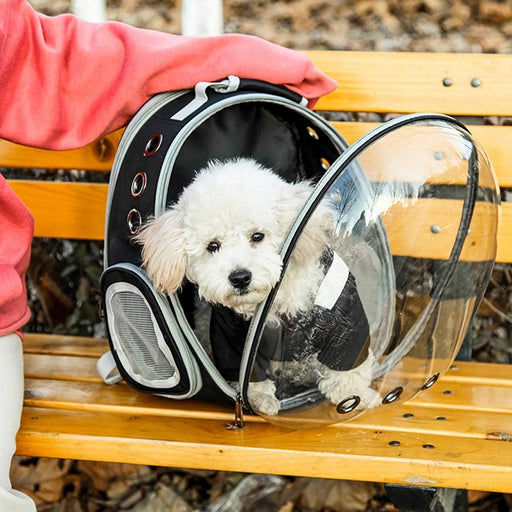 Expandable space capsule pet carrier backpack - MRSLM