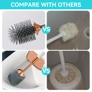 silicone toilet brush and holder set, view 7 - MRSLM
