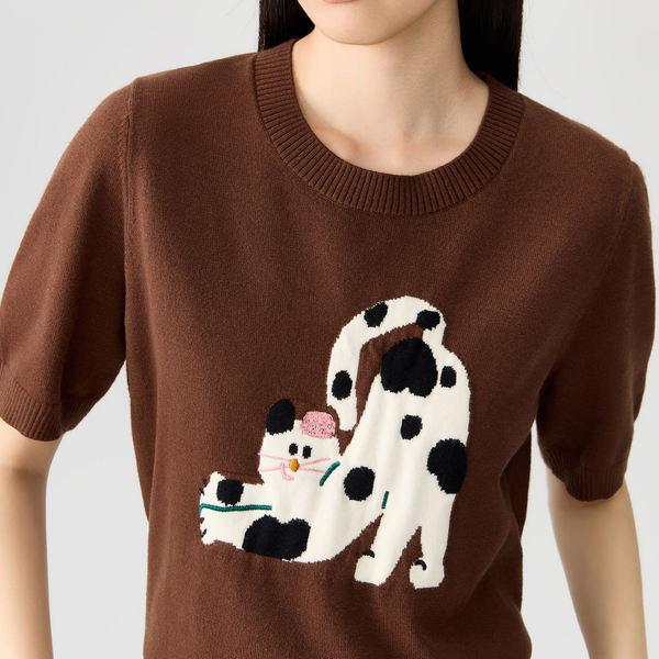 pet embroidered cartoon t-shirt - MRSLM