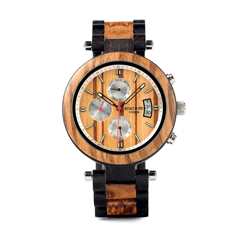 business wood case watch, view 6 - MRSLM