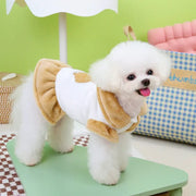 Plush bear collar dress for dogs and cats, view 2 - MRSLM