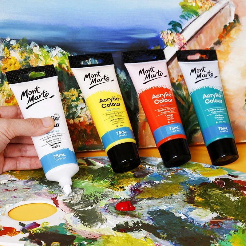 75ml waterproof acrylic paint set, view 7 - MRSLM