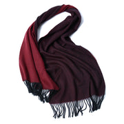 Double-sided wool scarf, shawl and wrap, view 2 - MRSLM