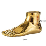 ceramic footed vase, view 8 - MRSLM