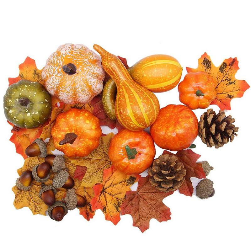 50-piece fall harvest decor kit, view 2 - MRSLM