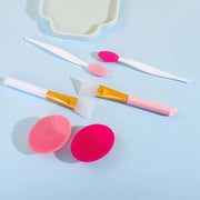 6pcs silicone exfoliating facial cleansing brush set - MRSLM
