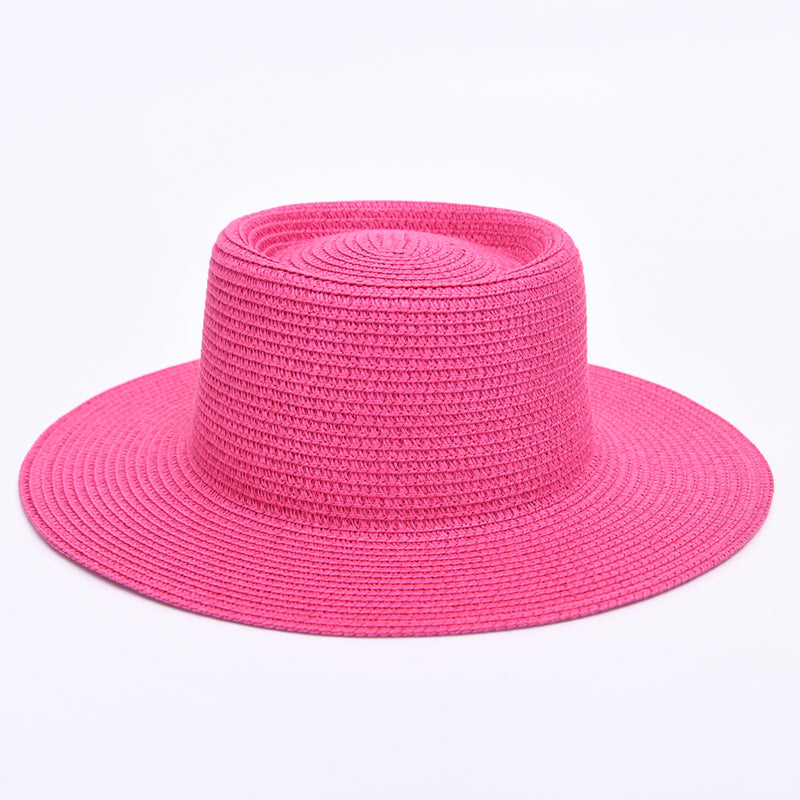 wide brim straw sun hat, view 2 - MRSLM