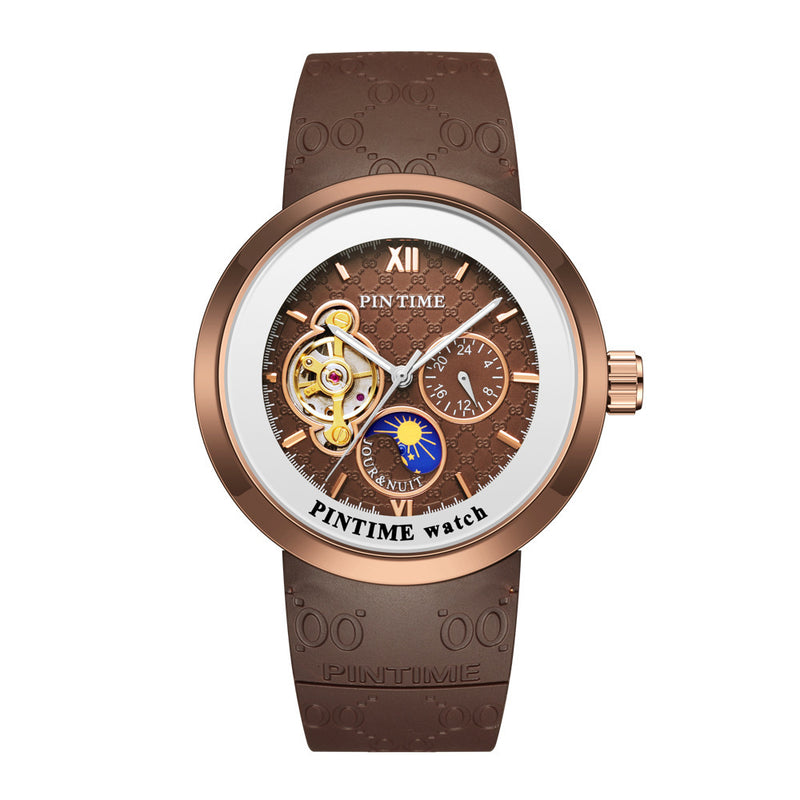 men's three eye automatic watch, view 5 - MRSLM
